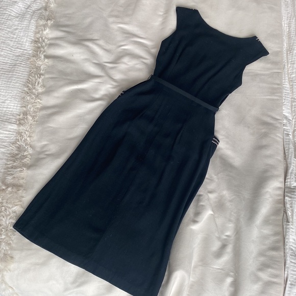 Electrifying cotton 1940s/1950s day dress with pockets ⚡️ - Picture 4 of 9